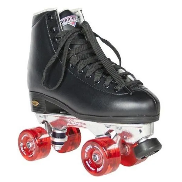 Sure-Grip Fame Avanti Black Roller Skates