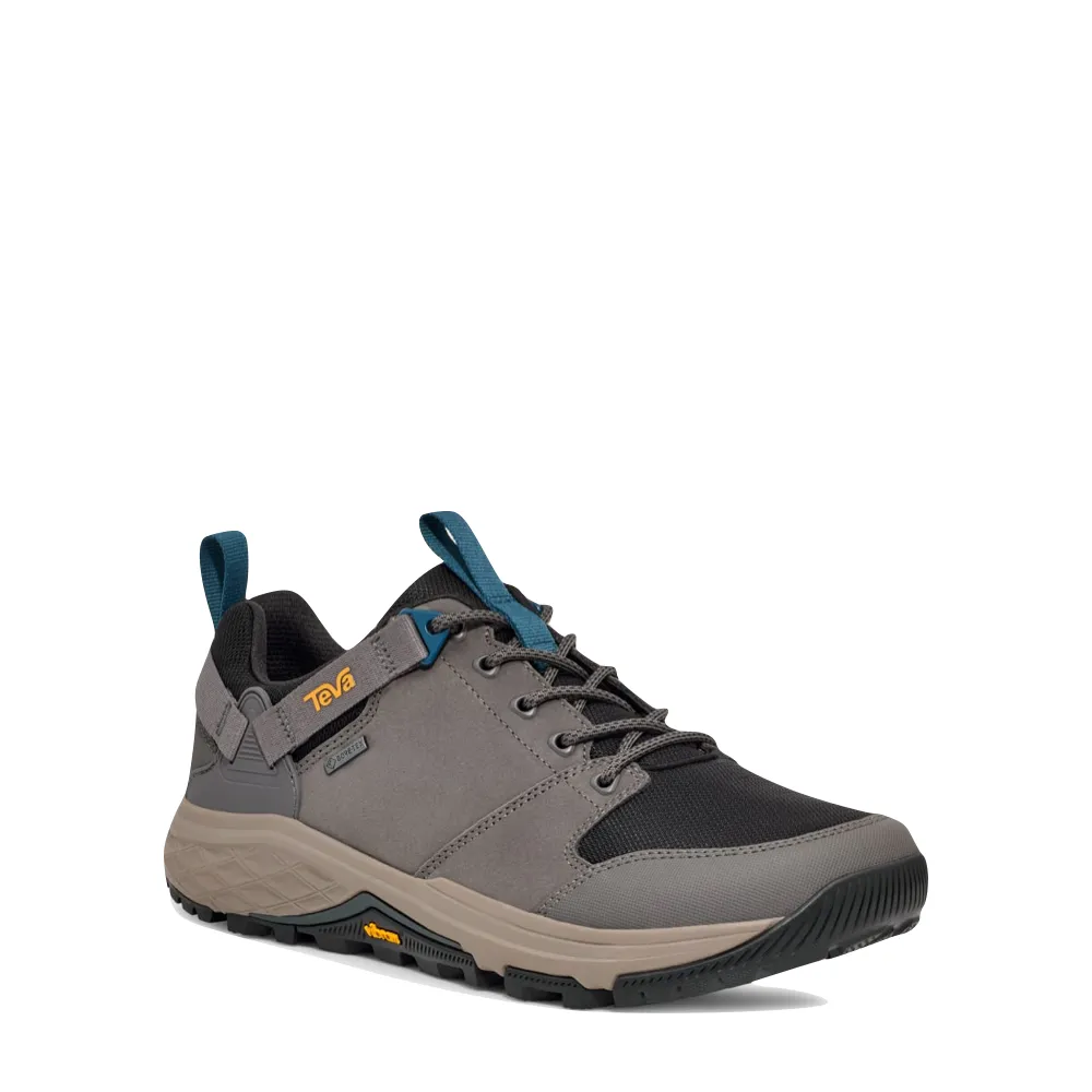 Teva Men's Grandview Low GTX Hiking Shoe in Dark Gull Grey/Blue Coral