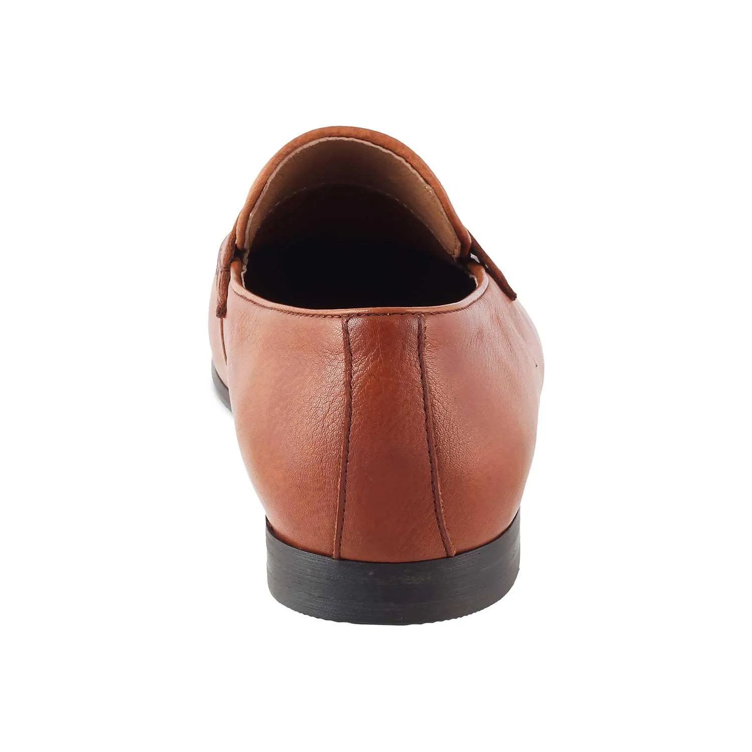 The Douce Tan Men's Leather Penny Loafers Tresmode