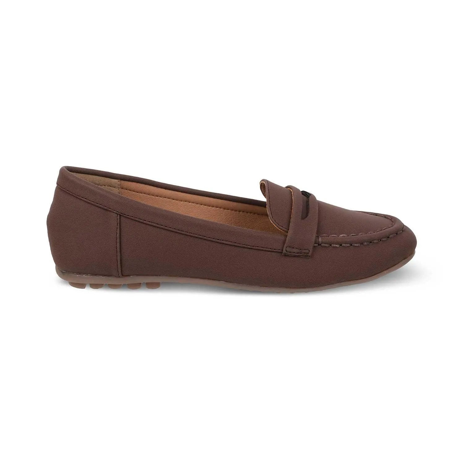 The Snap Brown Women's Casual Loafers Tresmode