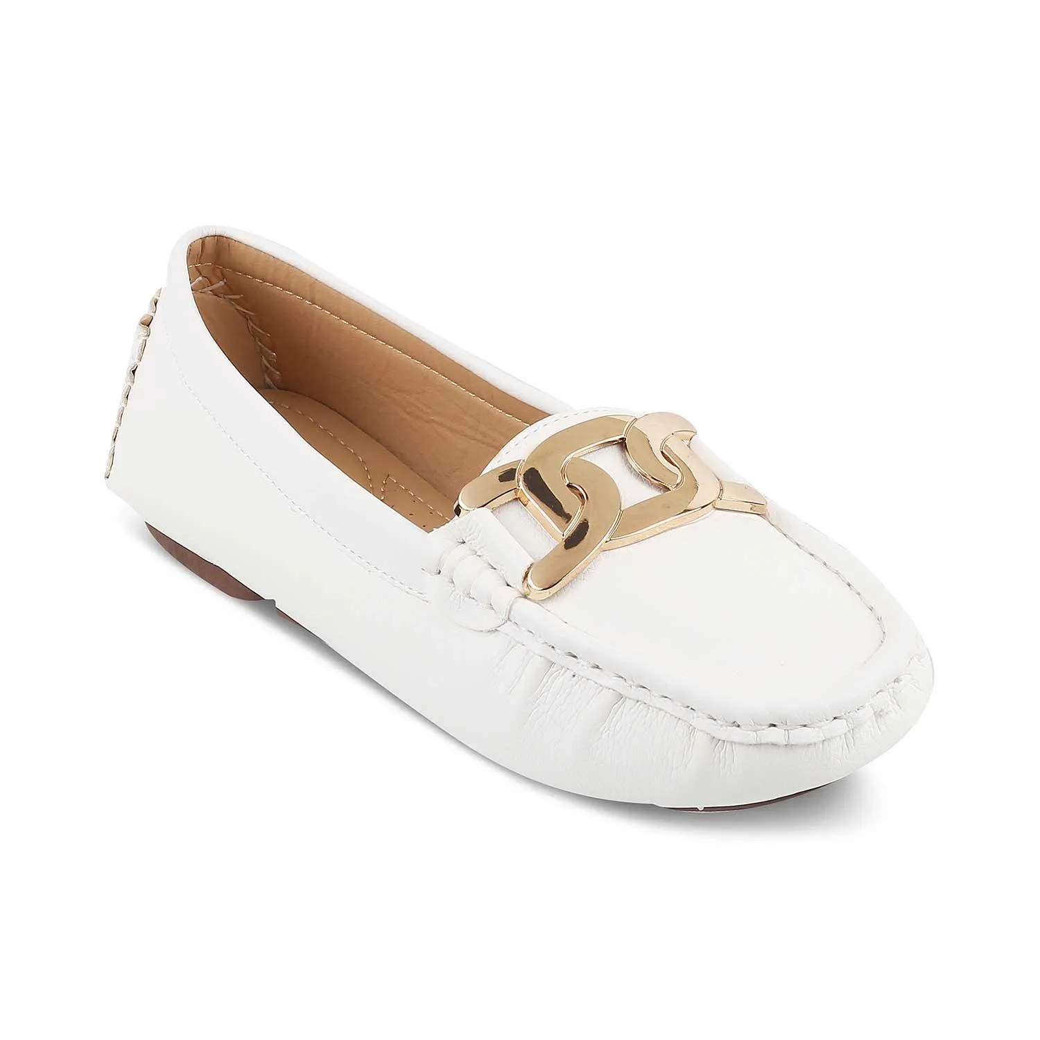 The Yon-New White Women's Dress Loafers Tresmode