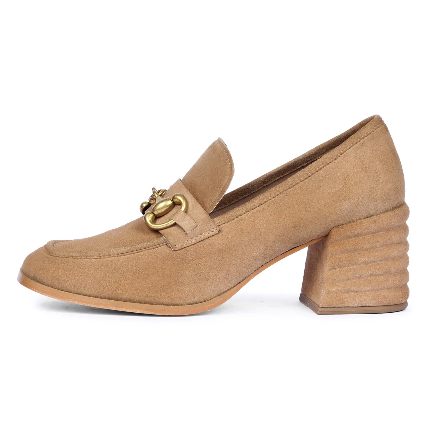 Vera Suede - Heeled Loafers