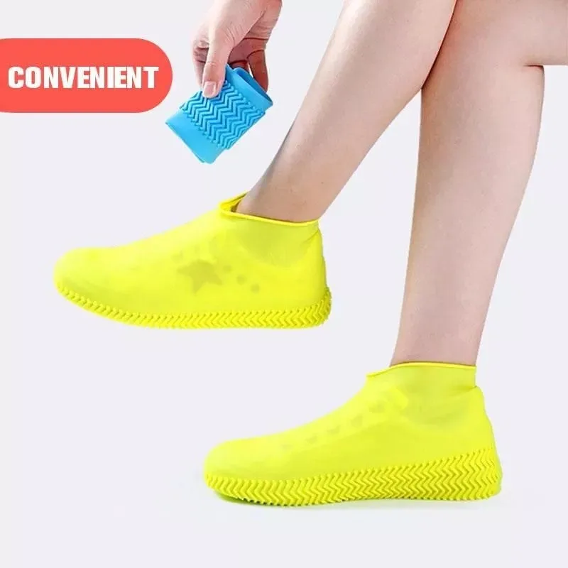 Waterproof Shoe Cover - Shoe Rain Resistant Rain Coat - Silicone Material Non-Slip Water Resistant Overshoes - Rubber Shoe Cover Boots