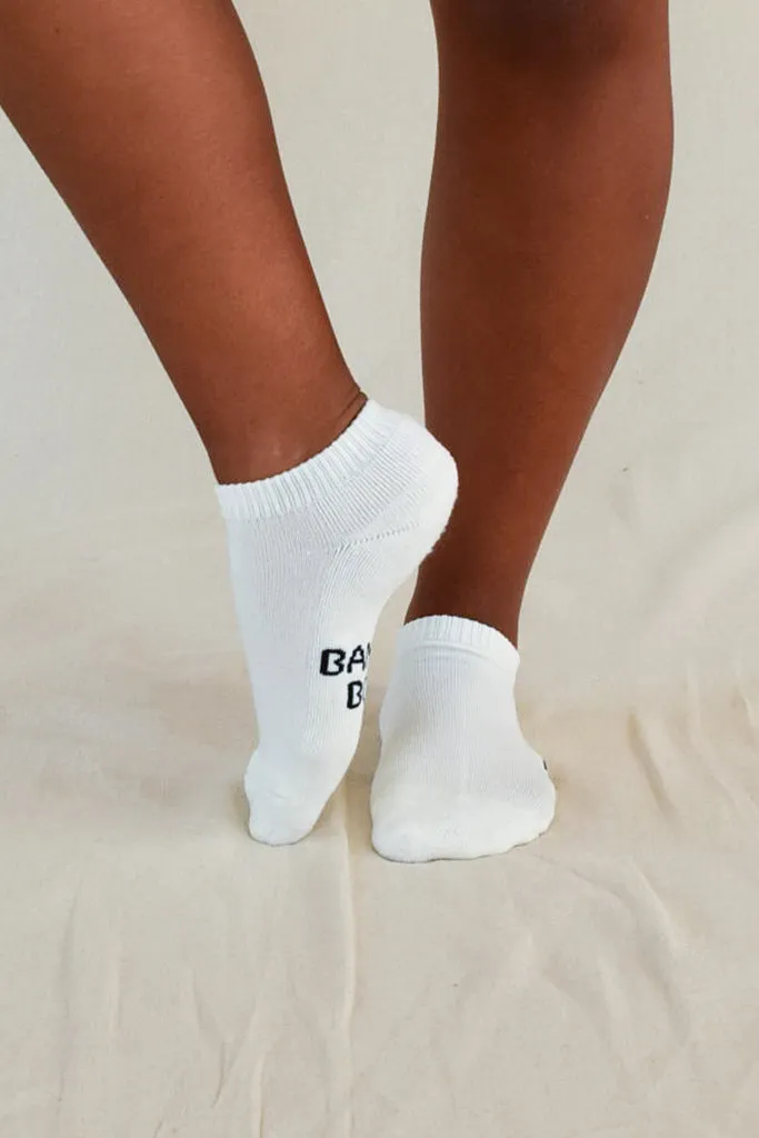 Women's Bamboo Ankle Socks 2 Pack - White