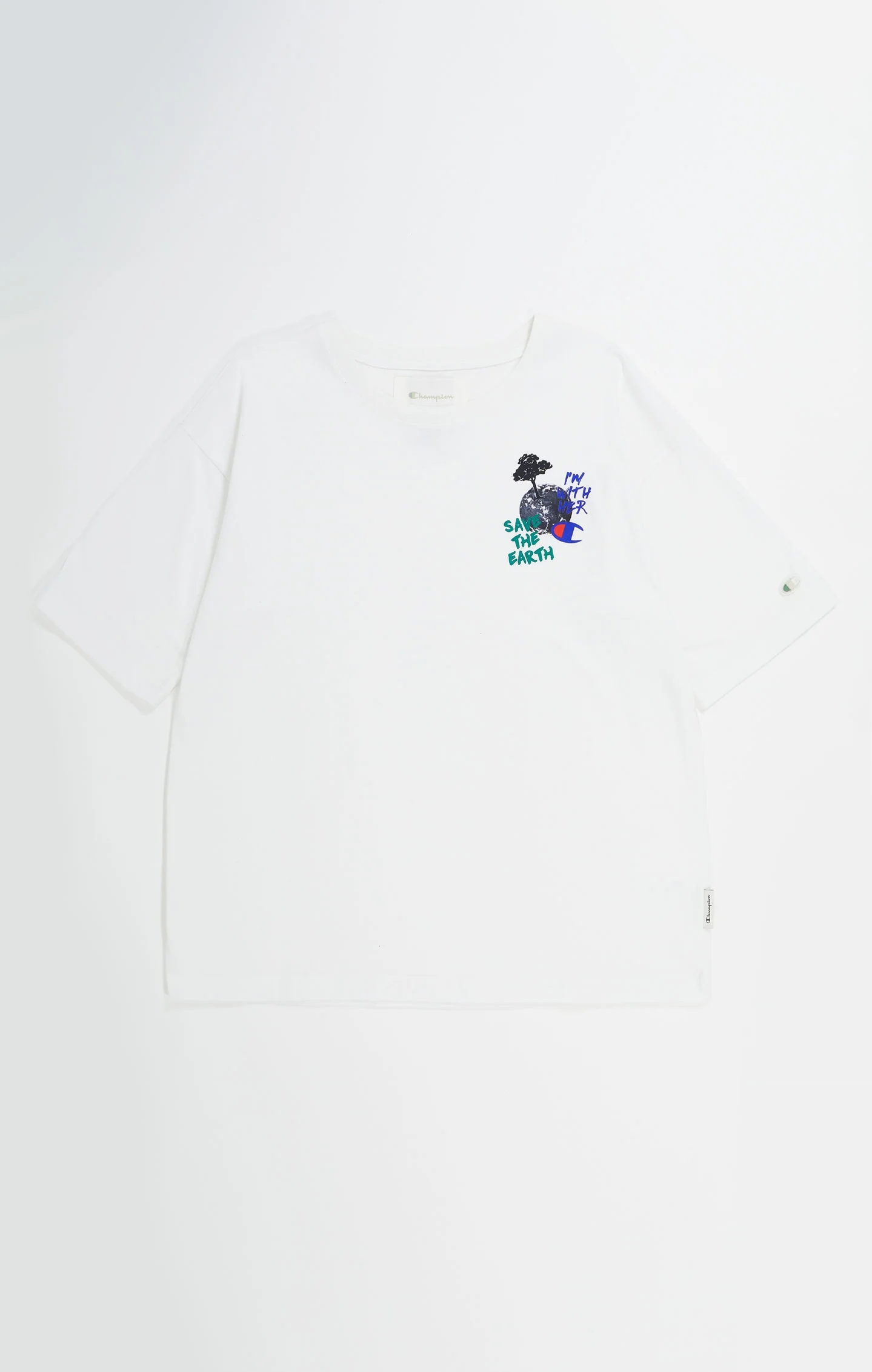 CREWNECK טי שירט פרינט ולוגו