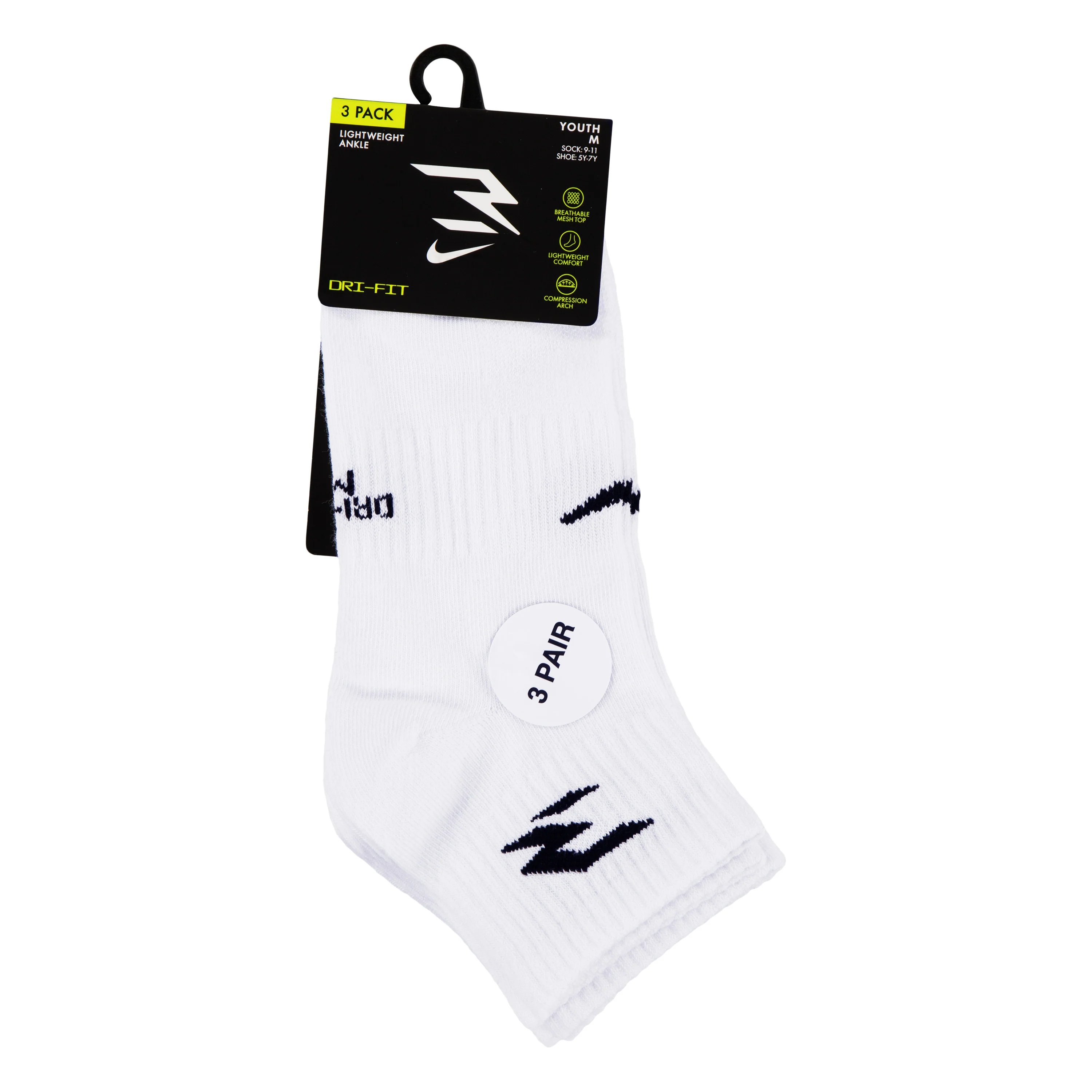 LIGHTWEIGHT DRI-FIT ANKLE שלושה זוגות גרביים - Image 4