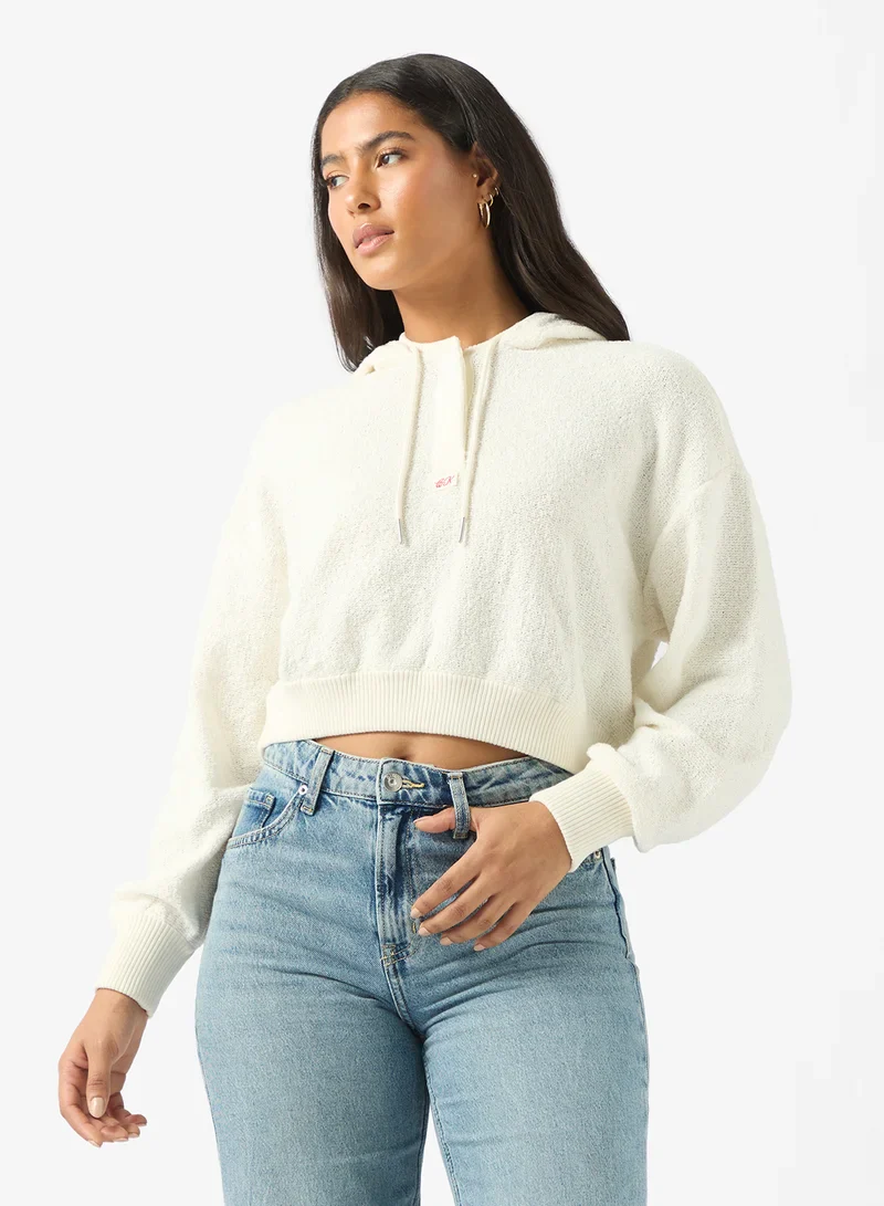 TEXTURED PULLOVER קפוצ'ון