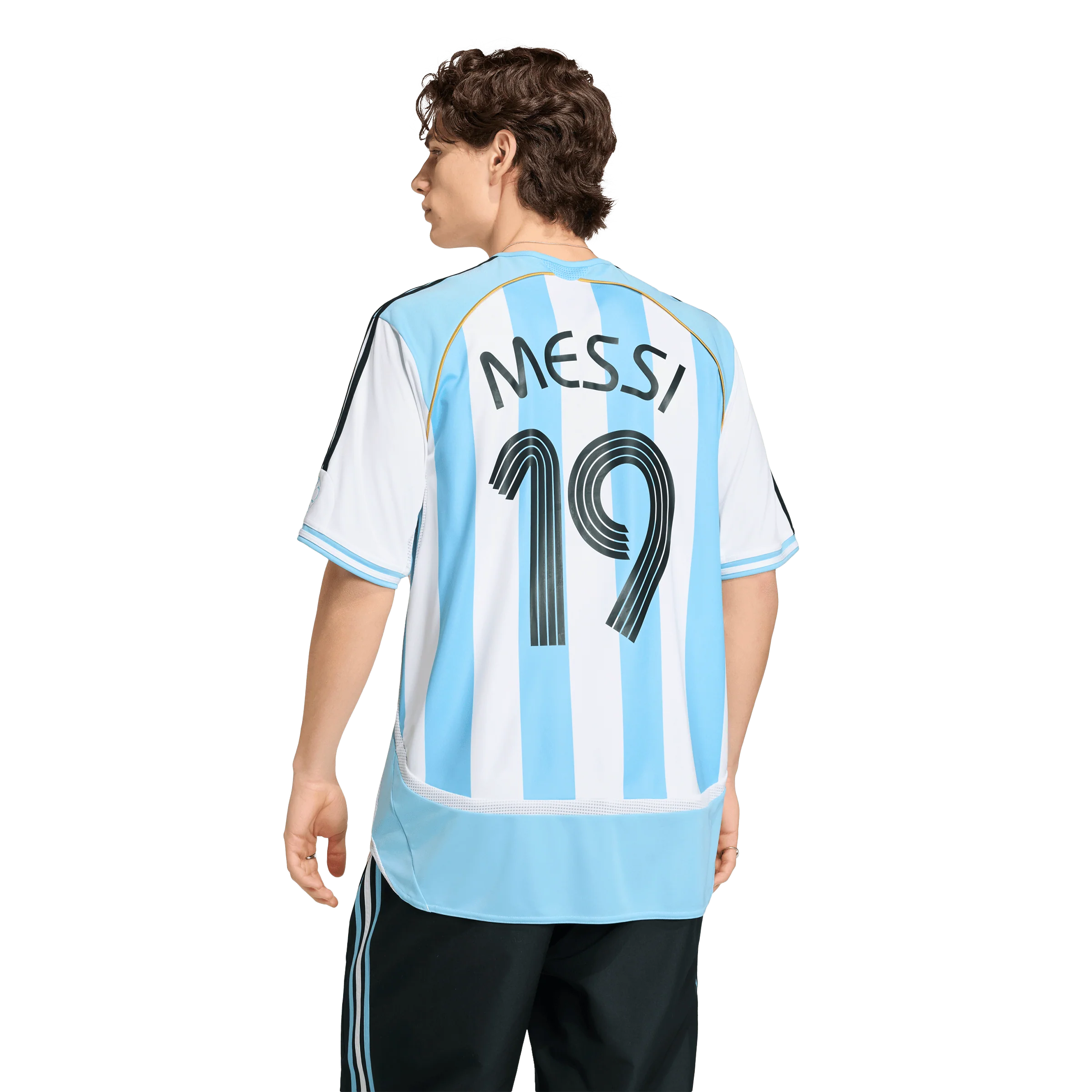 Argentina Home Jersey 2006 Messi טישרט - Image 2