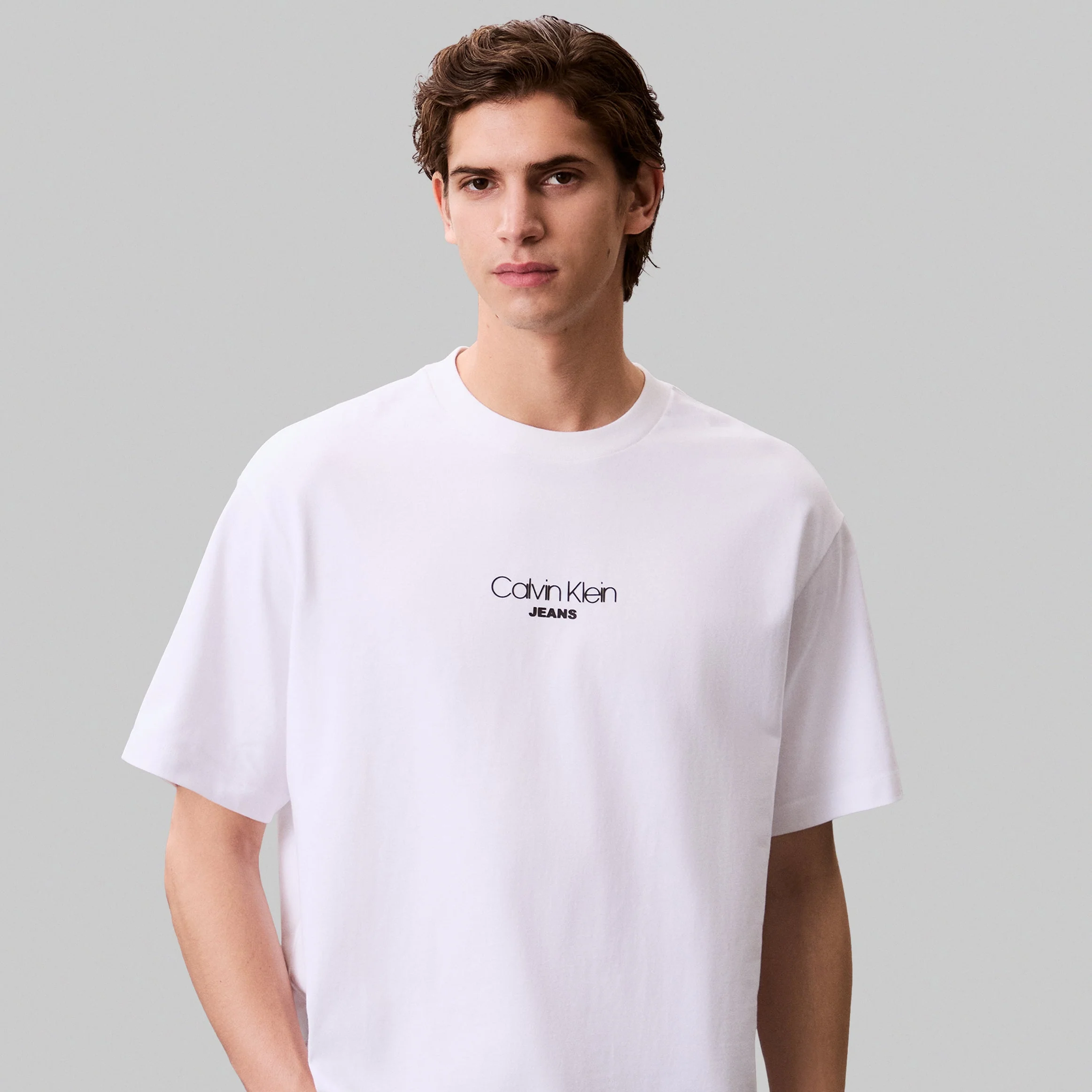 SS 16S RLXD FIT CKJ GRAPHIC TE טישרט
