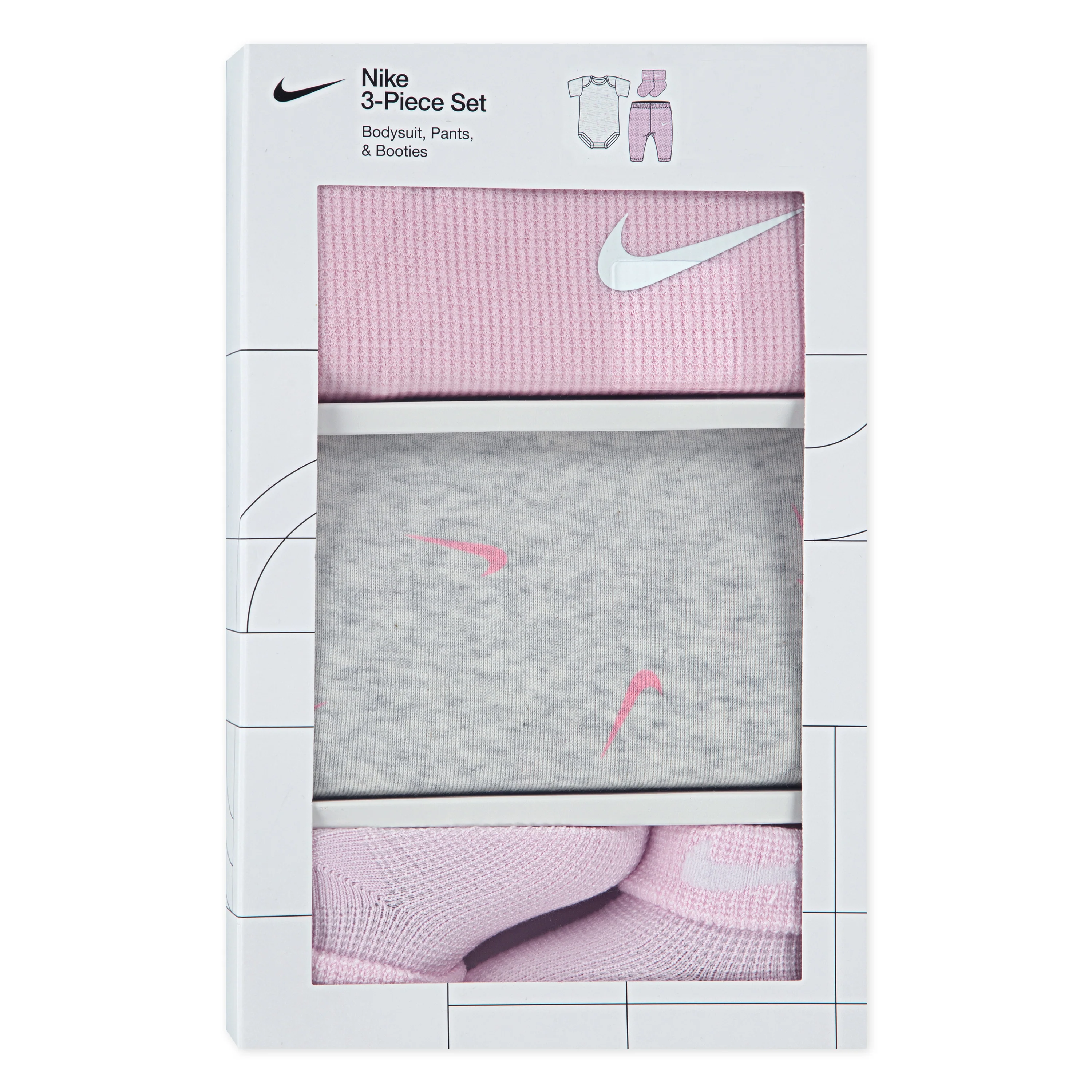 3PK BODYSUIT   WAFFLE PANT סט - Image 3