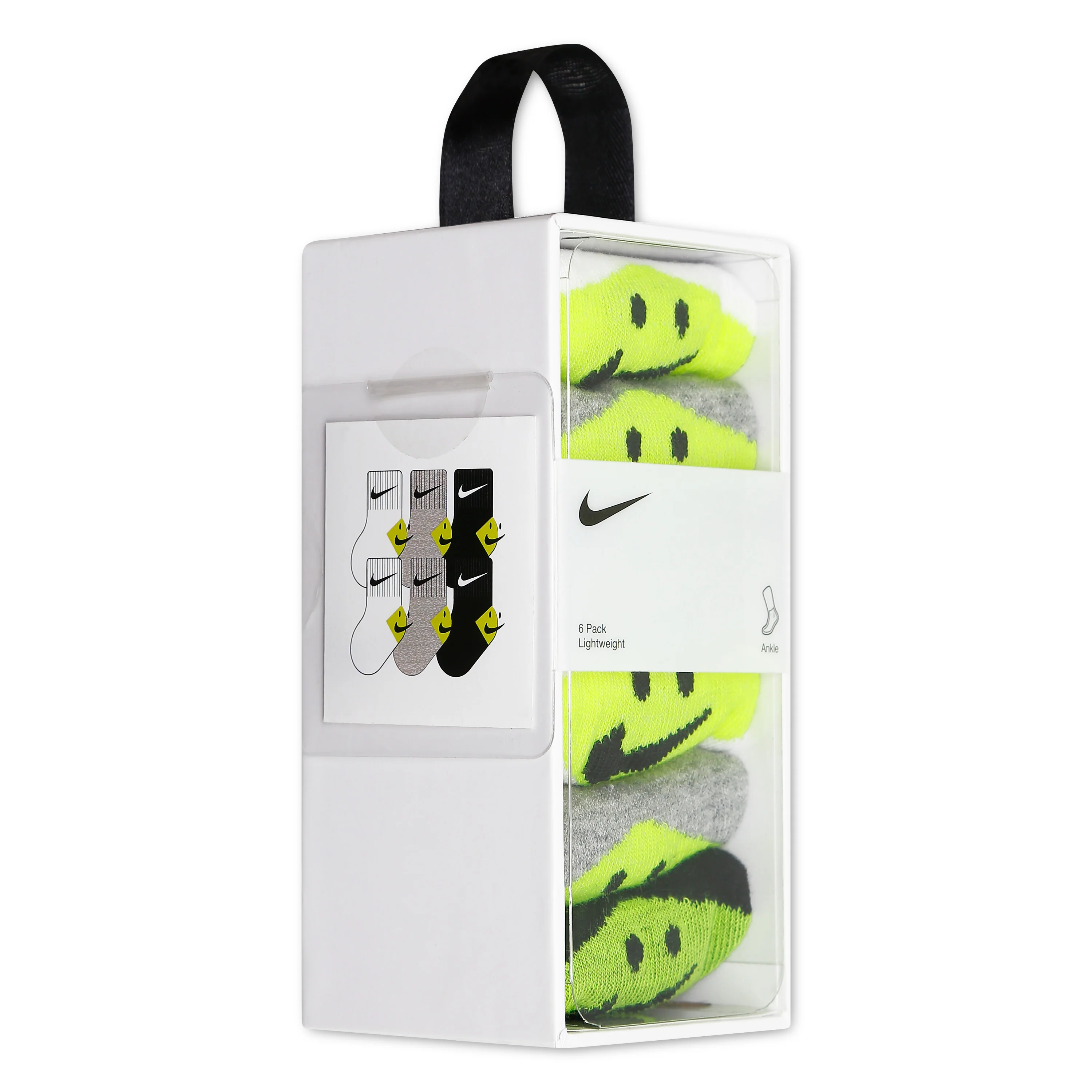 INFANT 6PK NIKE SMILEY ANKLE מארז גרבי תינוקות - Image 2