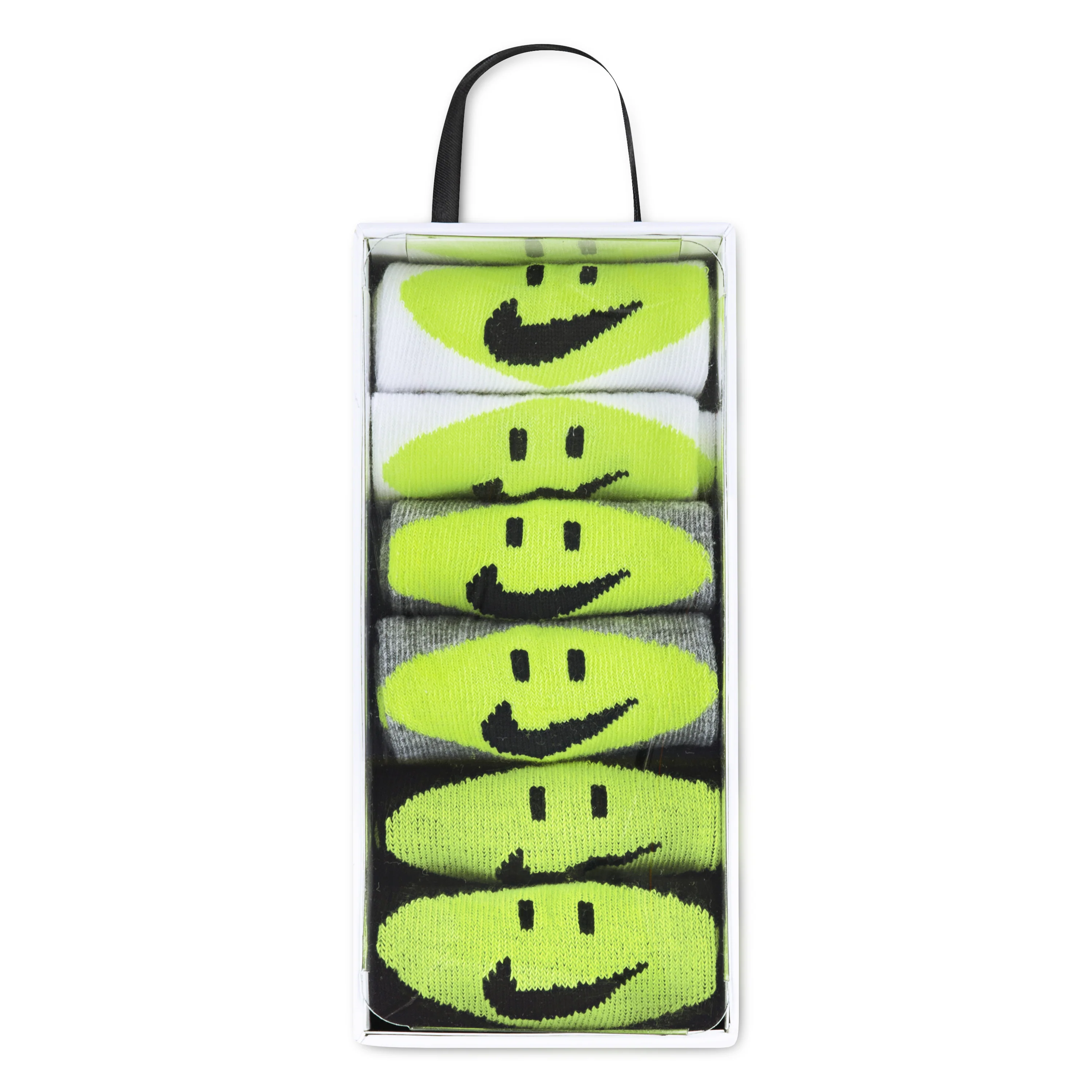 INFANT 6PK NIKE SMILEY ANKLE מארז גרבי תינוקות - Image 3