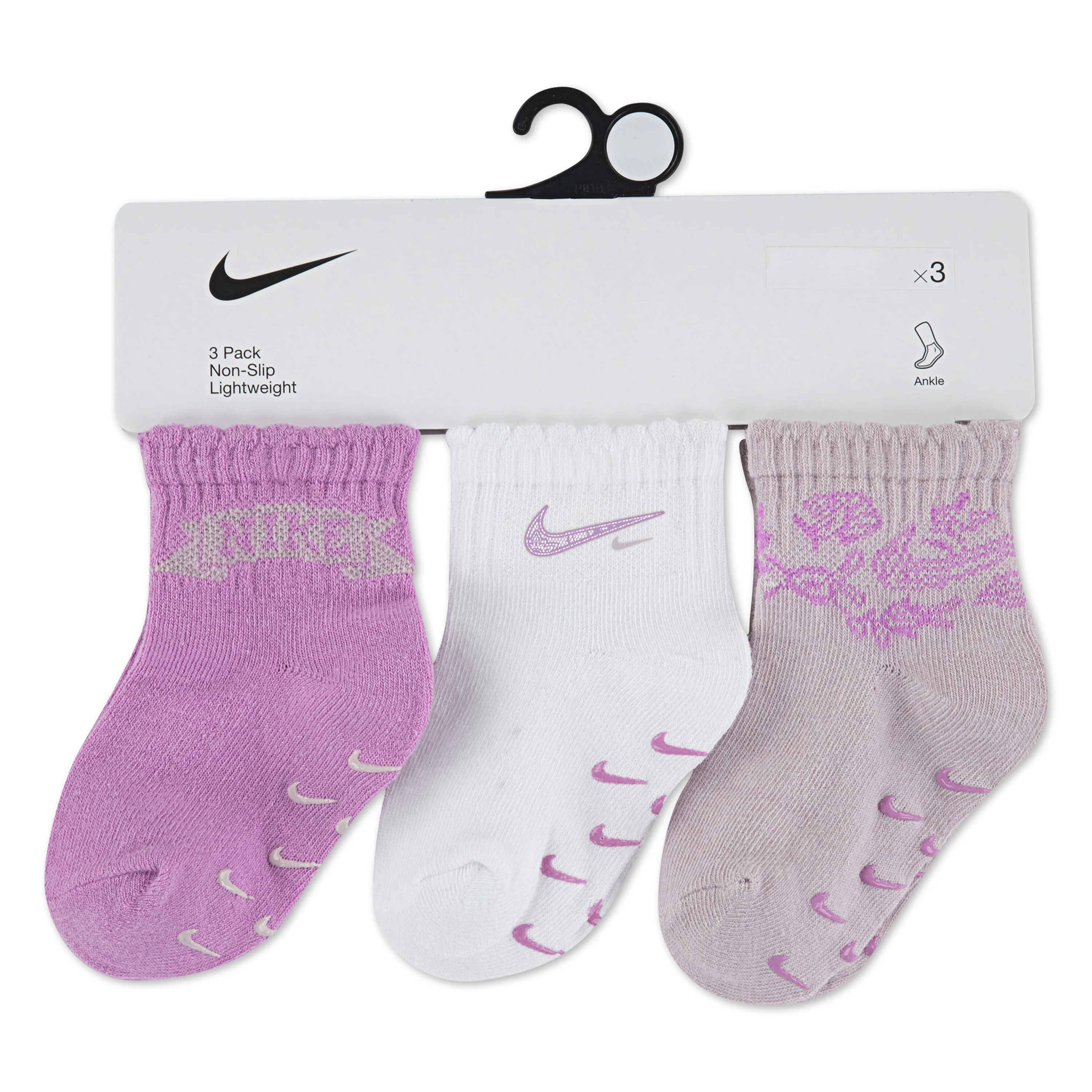 3PK LACE IT UP SCALLOP ANKLE מארז גרבי תינוקות - Image 2