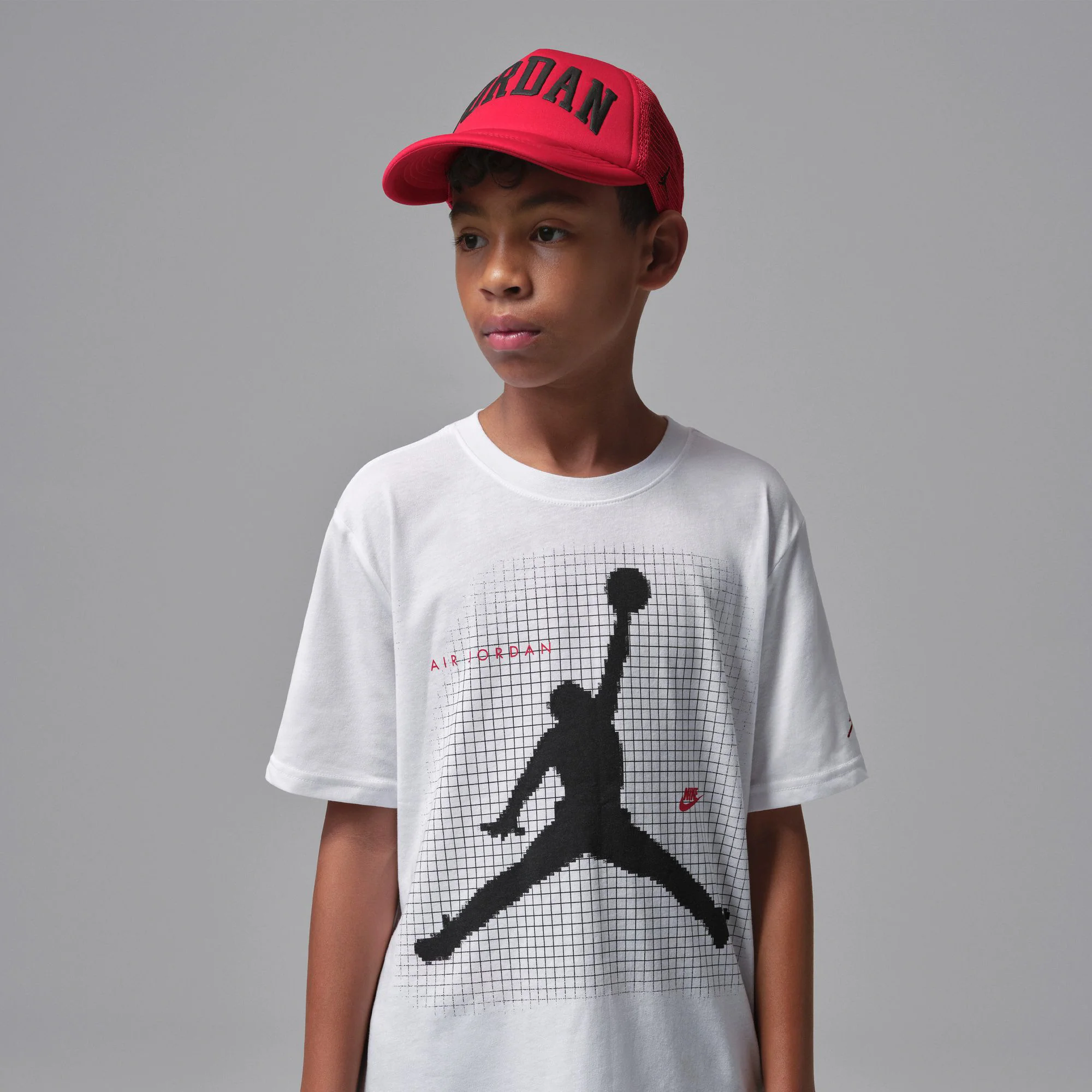 JUMPMAN GRID BLUR טישרט - Image 7